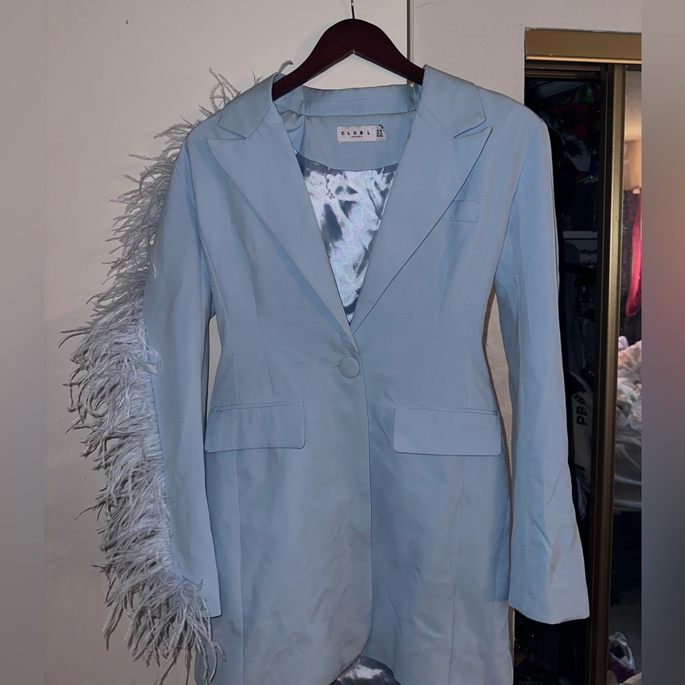 CLUB London Feather Dress